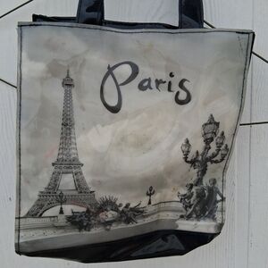 Paris tote bag with charm